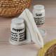 Porcelain Salt & Pepper Shaker Set - 2 Pcs